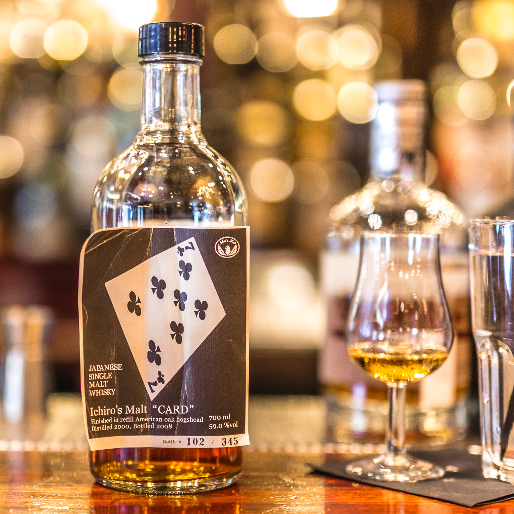 Ichiro's Malt Card Series - Seven of Clubs - Halvfull